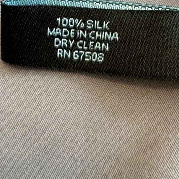 Cynthia Rowley Abstract Multicolor 100% Silk Scarf - Picture 7 of 10